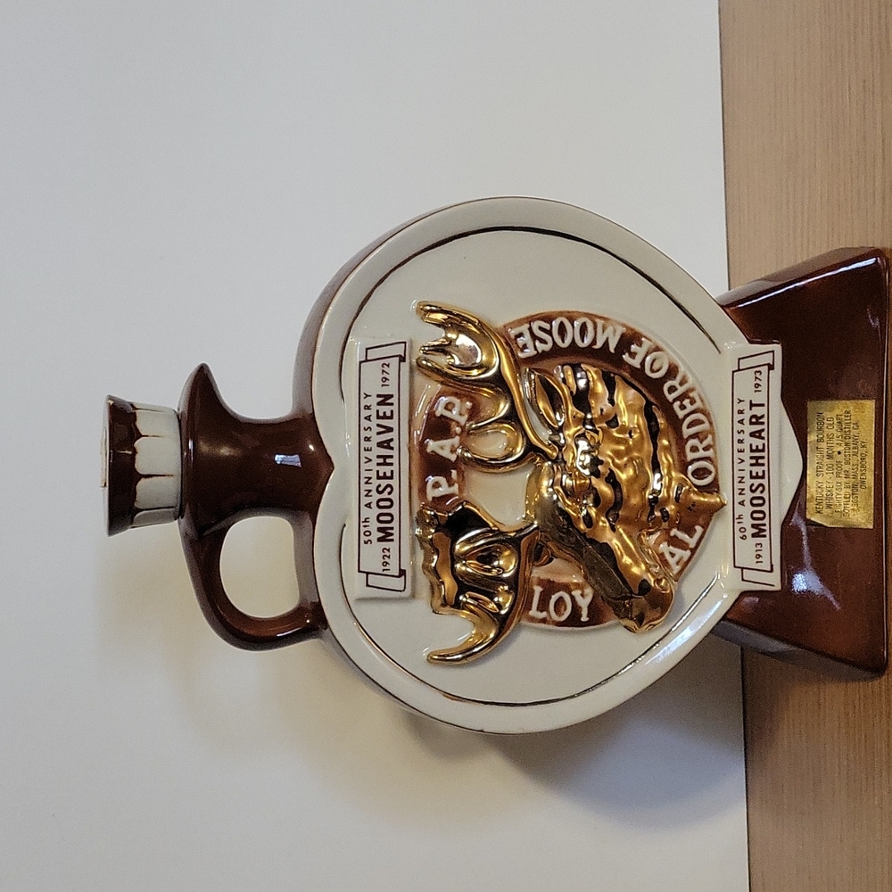 Vintage P.A.P. Loyal Order of Moose Commemorative Whiskey Decanter